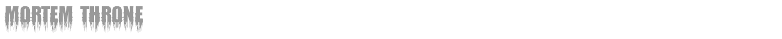 Mortem Throne font preview